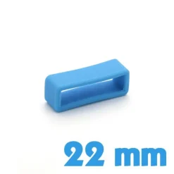 Passant pour bracelet Silicone Bleu 22 mm