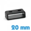 Passant pour Montre Casio G Shock Silicone Noir 20 mm