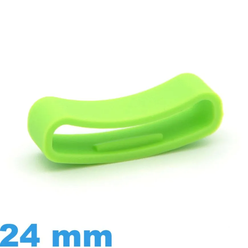 Passant pour Montre Connectée Suunto 24 mm Silicone Vert