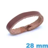 Passant pour Montre Cuir véritable Marron 28 mm