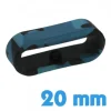 Passant pour Montre Samsung Garmin et autres Camouflage Bleu