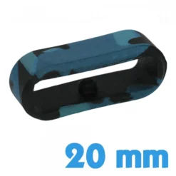 Passant pour Montre Samsung Garmin et autres Camouflage Bleu