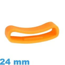 Passant pour Montre Suunto Smartwatch Silicone Orange 24 mm