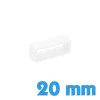 Passant Silicone Blanc 20 mm de montre