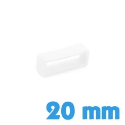 Passant Silicone Blanc 20 mm de montre