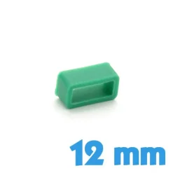 Passant Silicone 12 mm pour Montre - Vert Emeraude