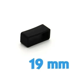 Passant Silicone Noir 19 mm montre