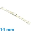 Petit Bracelet de Montre Acier 14 mm Boucle Coulissante