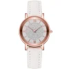 Petite montre blanche femme pas chère chiffres romains