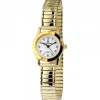 Petite Montre Femme Bracelet Elastique Doré