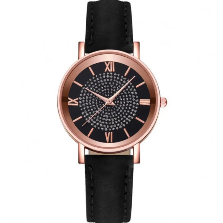 Petite montre femme pas chère noire