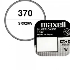 Pile 370 Maxell 1,55 V oxyde d'argent montre