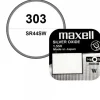 Pile Maxell 303 1,55 V oxyde d'argent pour montre