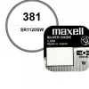 Pile oxyde d'argent 1,55 V Maxell 381 montre