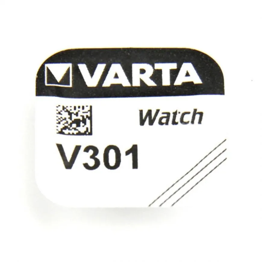 Pile pour montre 301 1.55 V alcaline Varta