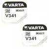 2 Piles de Montre Varta 341 - 1.55 Volts
