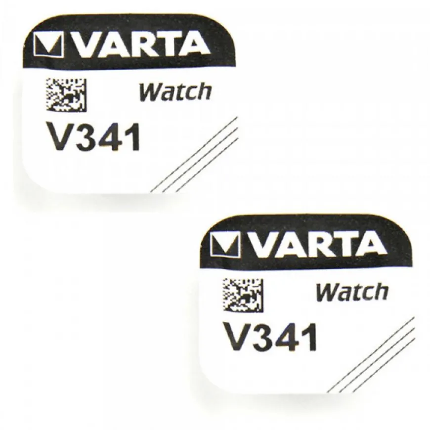 2 Piles de Montre Varta 341 - 1.55 Volts