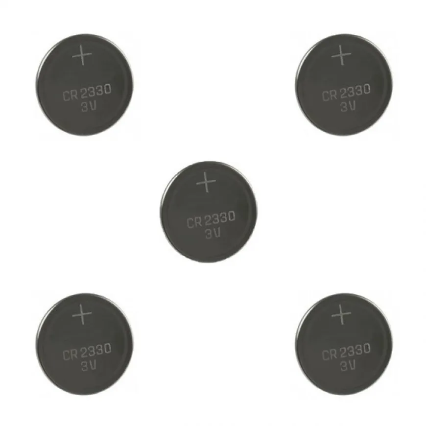 5 Piles montre 3 V CR2330 lithium