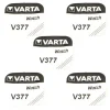 5 Piles pour montre alcaline 1,55 V 377 Varta