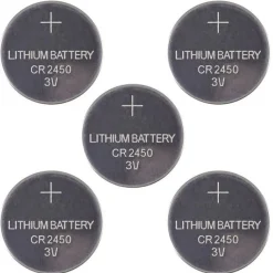 Piles 3 V CR2450 lithium pour montre
