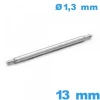 1 Pompe A petite pointe 13 mm pour réparation bracelet montre d :1,3 mm épaulement simple