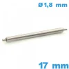 1 Pompe Non téléscopique Suisse 17mm  diam : 1,8 mm  épaulement simple