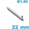 Pompe pour Montre à Pose Rapide 22 mm diam 1,80 mm
