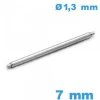 1 Pompe à ressort pour montre 7mm A petite pointe épaulement simple diam : 1,3 mm Suisse