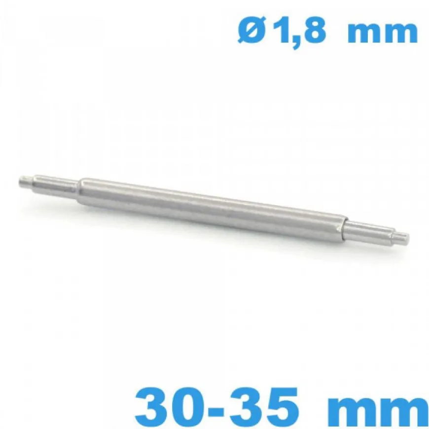 1 Pompe à ressort Téléscopique 30 à 35mm pour réparation bracelet montre d :1,8 mm