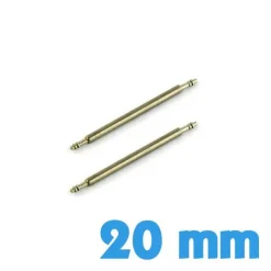 Pompes de montre par lot de 2 - 20 mm pas chères
