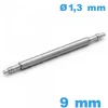 Pompe Suisse bracelet 9mm d :1,3 mm épaulement simple Téléscopique ISOSWISS