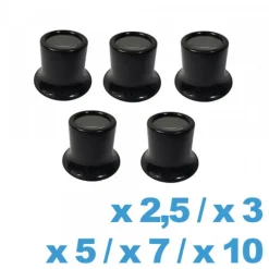 Set Loupe Horloger 2.5x 3x 5x 7x 10x