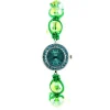 Shamballa montre femme pas chère bracelet boule verte