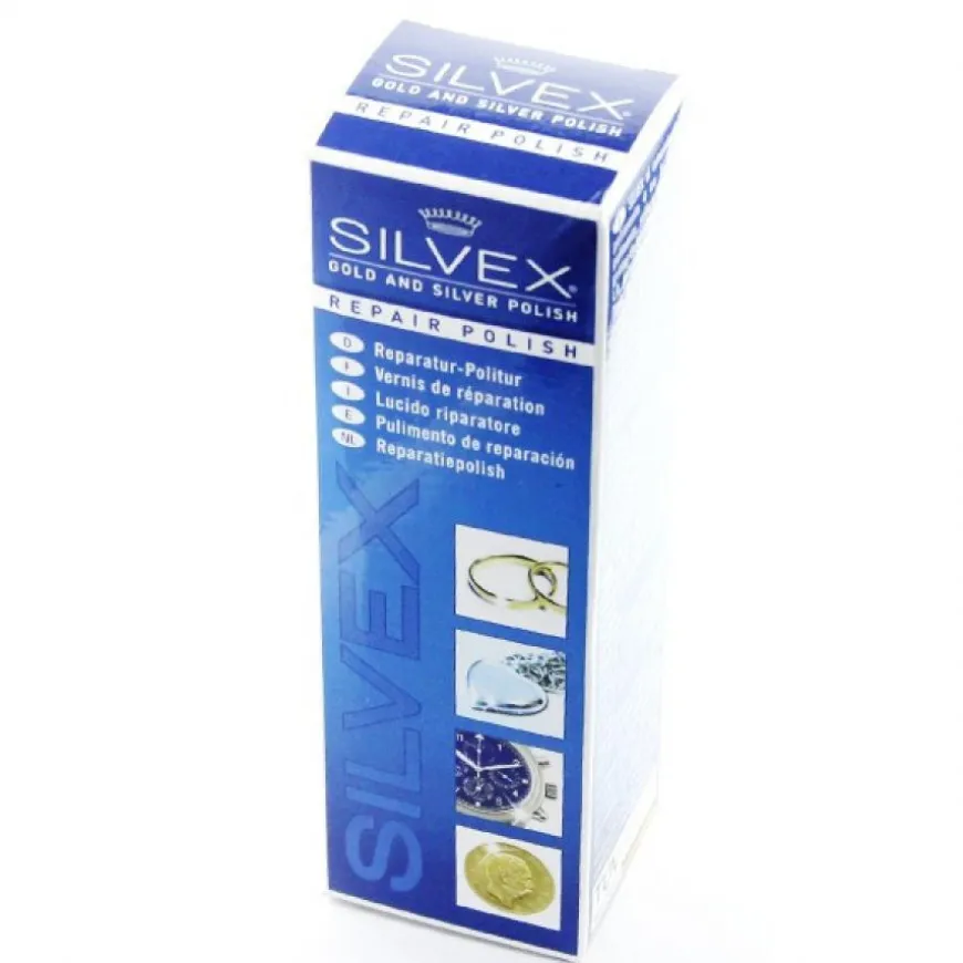 Silvex Bijou Montre Polish or et argent + lingettes