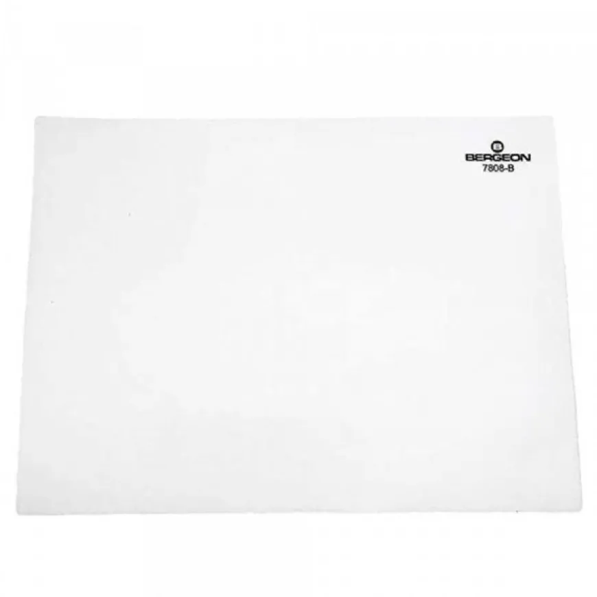 Sous-Main Bergeon 7808-B Antidérapant Blanc 320 x 240 x 2 mm