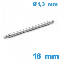 1 Springbar A petite pointe 18mm pour bracelet montre diam : 1,3 mm épaulement simple