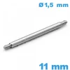 1 Springbar bracelet 11 mm épaulement simple d :1,5 mm