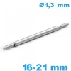 1 Springbar Extra téléscopique 16 à 21 mm réparation bracelet montre diam : 1,3 mm
