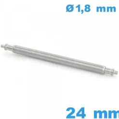 Springbar fermoir 24mm diam : 1,8 mm épaulement simple Téléscopique