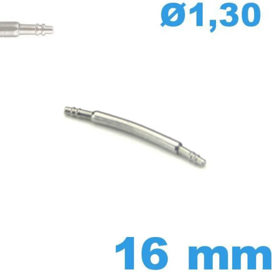 Springbar 16 mm diam : 1,30 mm courbée