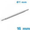 Springbar pour Bracelet de Montre 16 mm - Diamètre 1 mm