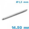Springbar pour Bracelet de Montre 14,50 mm diamètre 1,3 mm Suisse