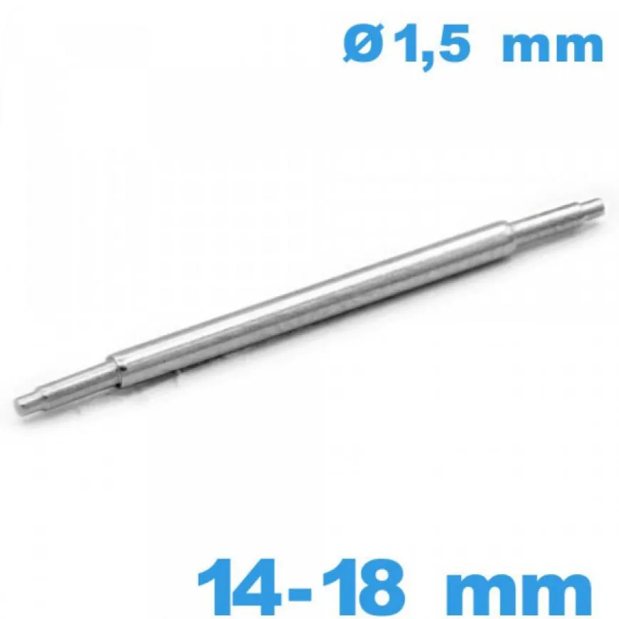 Springbar pour Réparation Montre Universelle 14 à 18 mm Acier