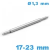 1 Springbar à ressort bracelet 17 à 23 mm Extra téléscopique diam : 1,3 mm