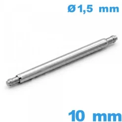 Springbar à ressort à l'unité bracelet 10mm d :1,5 mm épaulement simple