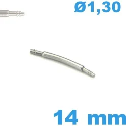 Springbar à ressort à l'unité 14mm diam : 1,30 mm arquée