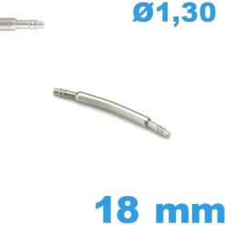 Springbar à ressort à l'unité 18 mm d :1,30 mm incurvée