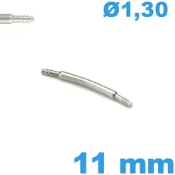 Springbar à ressort  11 mm arquée d :1,30 mm