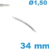 1 Springbar à ressort 34 mm courbée