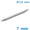 Springbar Ressort Montre 7mm Épaulement Double - Diam. 1.3mm